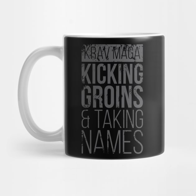 Krav Maga Kicking Groins Gray by polliadesign